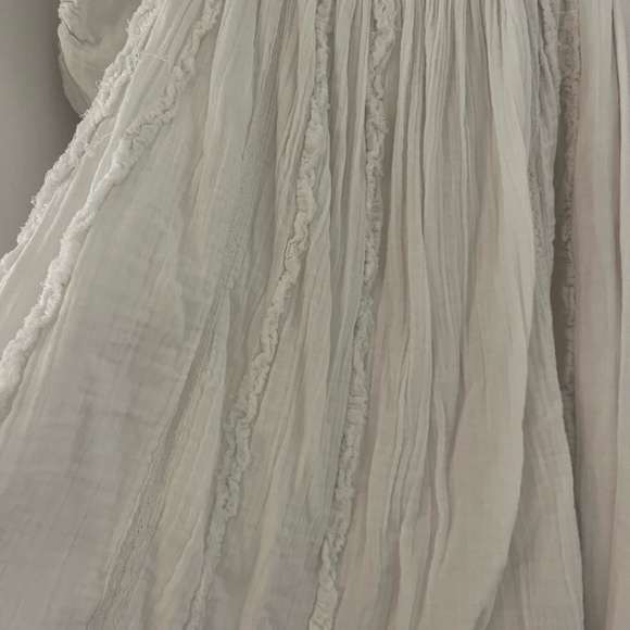 Free People gauzy white mini dress - Picture 2 of 5